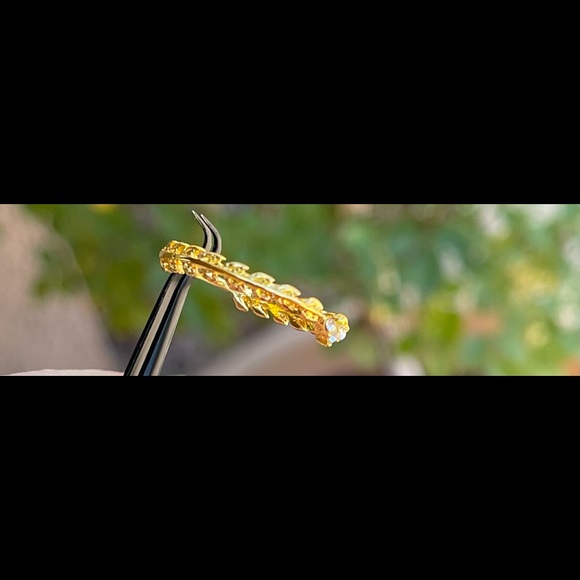 14k Gold plated CZ Ring - Size 7 - Picture 11 of 16